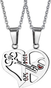 Couple Heart Necklaces