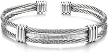 Load image into Gallery viewer, Stainless Steel Twisted Cable Bracelet　ステンレス　スチール　ツゥウィストケーブル　ブレスレット

