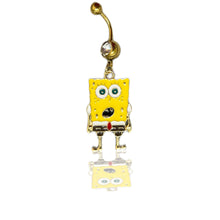 Load image into Gallery viewer, SpongeBob Dangle Belly Button Ring
