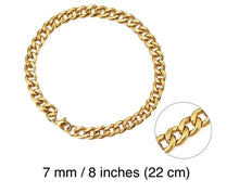 Load image into Gallery viewer, STAINLESS STEEL BRACELET MEN CUBAN CHAIN　キューバンチェーン　ステンレス　スチール　ブレスレット　
