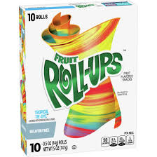 Fruit Roll Ups  and Gushers Box