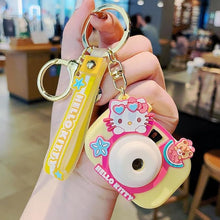 Load image into Gallery viewer, Sanrio Camera 3D Keyring Gold Ring
