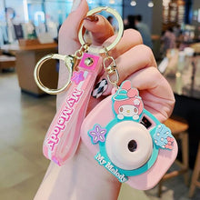 Load image into Gallery viewer, Sanrio Camera 3D Keyring Gold Ring
