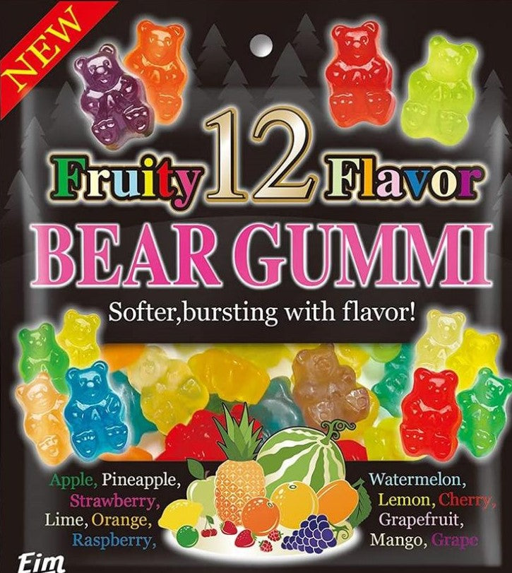 12 Fruity Flavor Bear Gummi