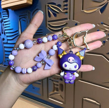 ギャラリービューアに画像を読み込み、Kuromi Beads Keyring/ クロミビーズキーホルダー
