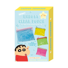 ギャラリービューアに画像を読み込み、Crayon Shin Chan Embossed Clear Pouch / クレヨンしんちゃん エンボス加工クリアポーチ
