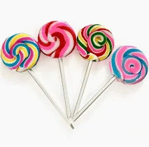 Load image into Gallery viewer, Rainbow Swirl Lollipops　レインボー　ペロペロキャンディ
