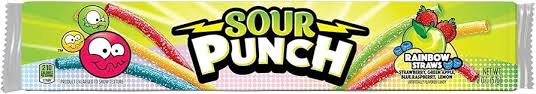 Sour Punch Rainbow Straws / サワーパンチ レインボーストロー