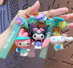 Sanrio Summer Beach Sports 3D Keychains