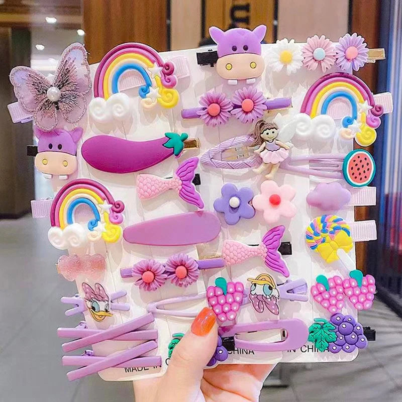 Sweet Fruit and Rainbow Hair Clip Sets　スウィートフルーツ＆レインボーヘアクリップ