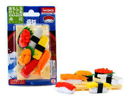 Sushi Puzzle Eraser Set / 寿司パズル消しゴム