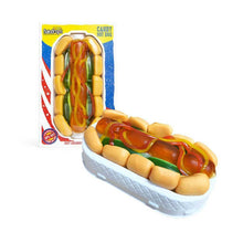 ギャラリービューアに画像を読み込み、Real Hot Dog Size with 20 Gummy Candies - Gummy Snack Food, Amazing!
