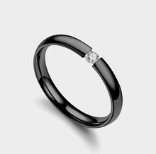 ギャラリービューアに画像を読み込み、Couple Rings for men women Mirco Zircon Stainless steel ring　カップルリング　
