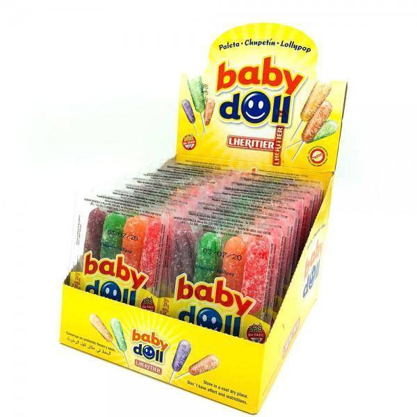 Baby Doll Lollipops - Pack of 4 - Assorted flavours　ベイビードールロリポップ　４つのアソートセット