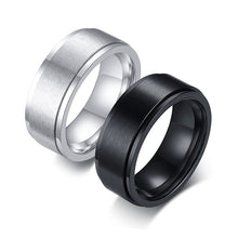 ギャラリービューアに画像を読み込み、Joint Stainless Steel Ring Men&#39;s Black Titanium Steel Ring　男性用　ジョイント　ステンレス　スチールリング　ブラック　チタニウム　スチールリング
