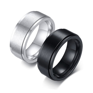 Joint Stainless Steel Ring Men's Black Titanium Steel Ring　男性用　ジョイント　ステンレス　スチールリング　ブラック　チタニウム　スチールリング