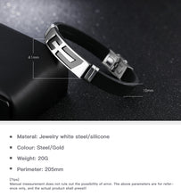 Load image into Gallery viewer, Bracelet personality cross silicone bracelet wristband　クロスシリコン　ブレスレット
