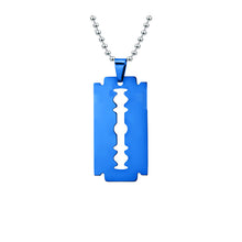 Load image into Gallery viewer, Fashionable razor blade stainless steel &amp; pendant　レイザーブレードペンダント

