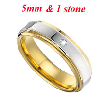Load image into Gallery viewer, 18k gold plated titanium jewelry stainless steel ring  men and women　１８金　ゴールド　チタニウム　ジュエリー　ステンレススチールリング　男女兼用
