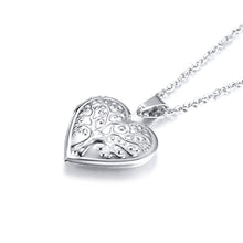 Load image into Gallery viewer, Tree of life heart pendant with secret open pocket
