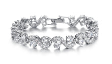 Load image into Gallery viewer, Exquisite flashy diamond jewelry AAA zircon rhodium-plated bracelet
