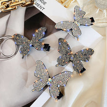 ギャラリービューアに画像を読み込み、Rhinestone Butterfly Hair Clip　ヘアクリップ　ラインストーン　バタフライ
