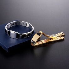 Load image into Gallery viewer, Face width titanium steel carbon fiber bracelet magnetic
