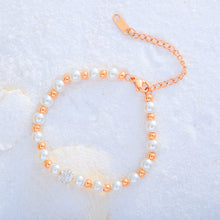 Load image into Gallery viewer, Pearl Bracelet Spacer Beads　パールブレスレット　
