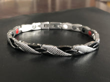 Load image into Gallery viewer, Row magnet bracelet, titanium germanium magnet jewelry
