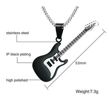 Load image into Gallery viewer, Stainless Steel, Electric Guitar Pendants, New designs.　エレクトリック・ギターペンダント
