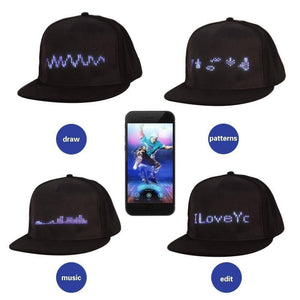 LED Bluetooth control Hat, design your own Display!