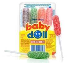 Baby Doll Lollipops - Pack of 4 - Assorted flavours　ベイビードールロリポップ　４つのアソートセット