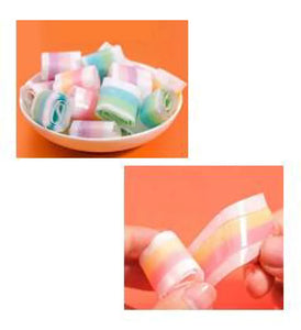 Rainbow Ribbon Gummy - Single unit　レインボーリボングミ　