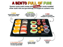 Load image into Gallery viewer, Candy Sushi Bento Box with 6 Kinds of Sushi Rolls and Garnishes　すしキャンディ
