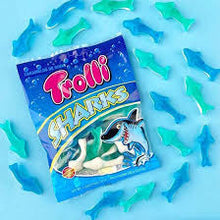 Load image into Gallery viewer, GUMTR018 - Trolli Sharks Gummy 1 Kilo Bag

